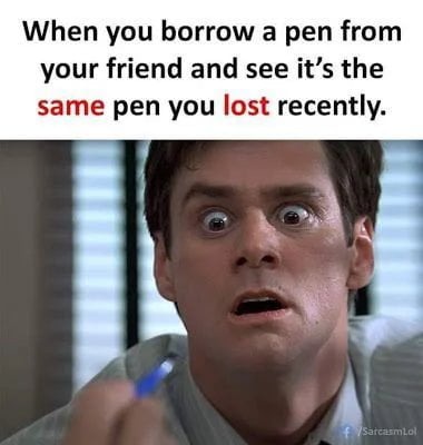 My lost pen - meme