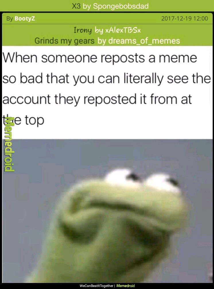 Not a repost - meme