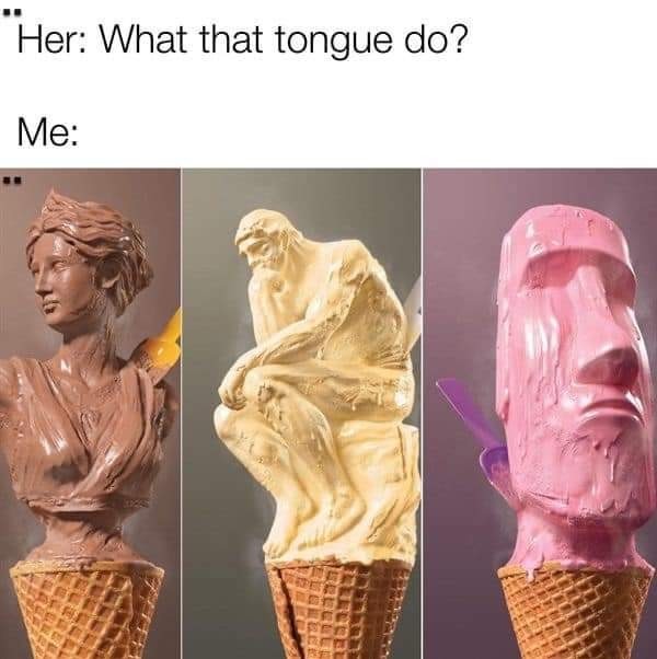 funny ice cream sculpture meme