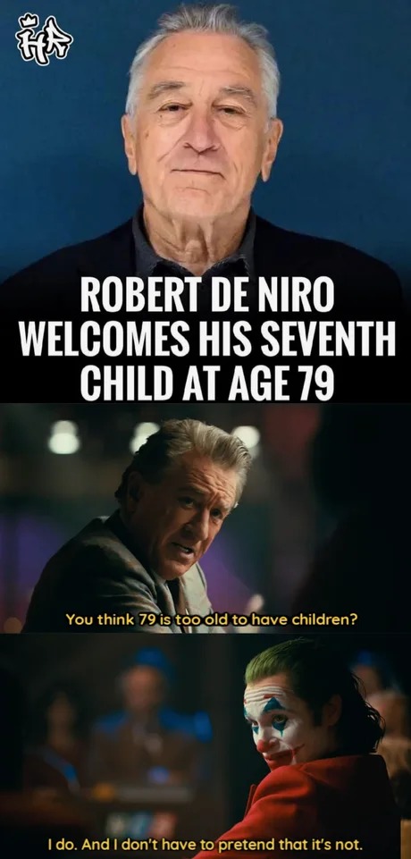 Robert De Niro, at 79, becomes a father for the 7th time - meme