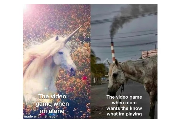 gaming be like - meme