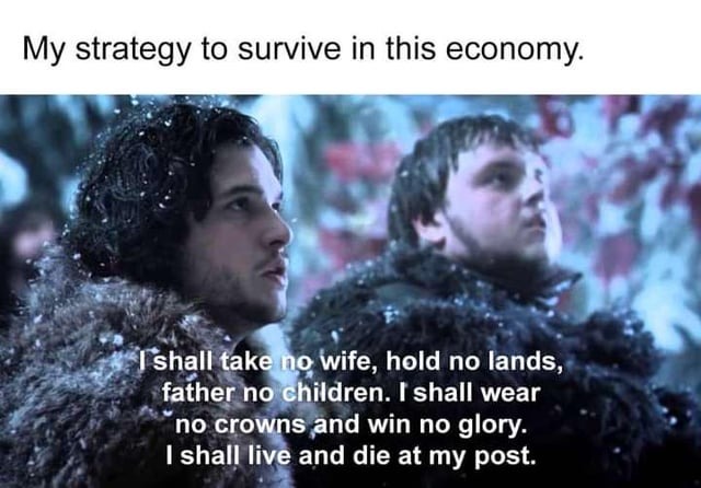 Strategy to survive in this economy - meme