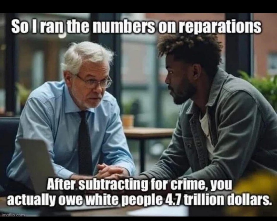 The actual reparations - meme