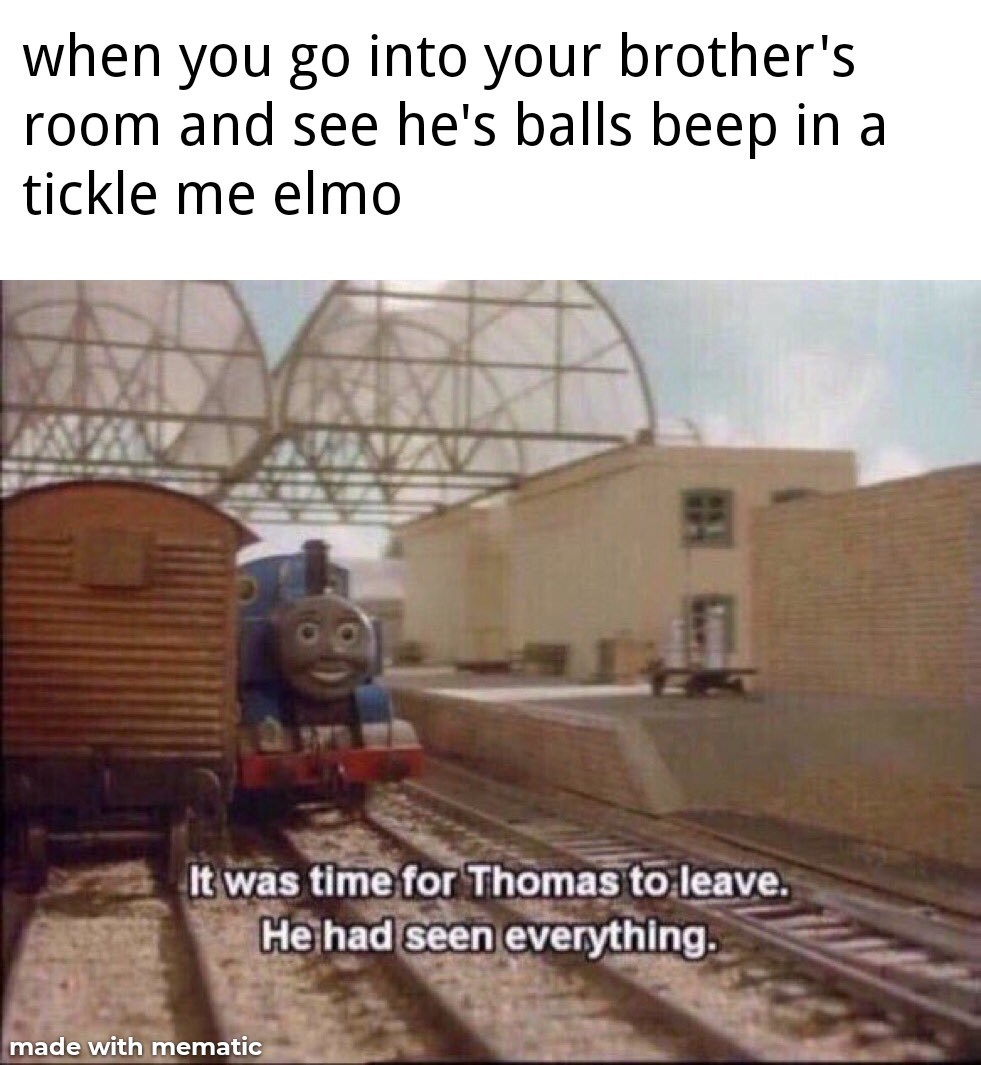 Thomas the confused engine - meme