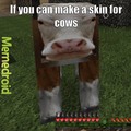 Minecraft cow ( by BonjourJoseph319)