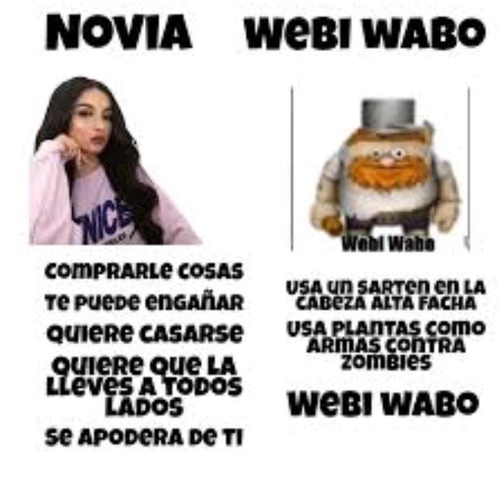 Todos queremos al Webiwabo - meme