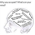 Why you so quiet? What's on your mind?