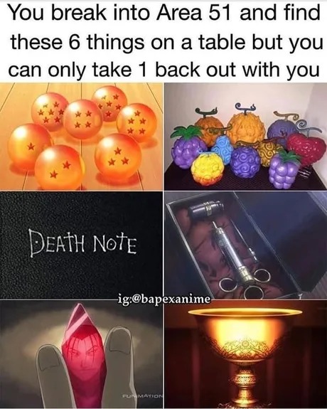 I take the dragon balls - meme