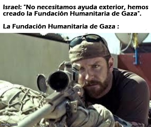 En Gaza, personas muertas a tiros cerca de los centros de ayuda humanitaria gestionados por Israel - meme
