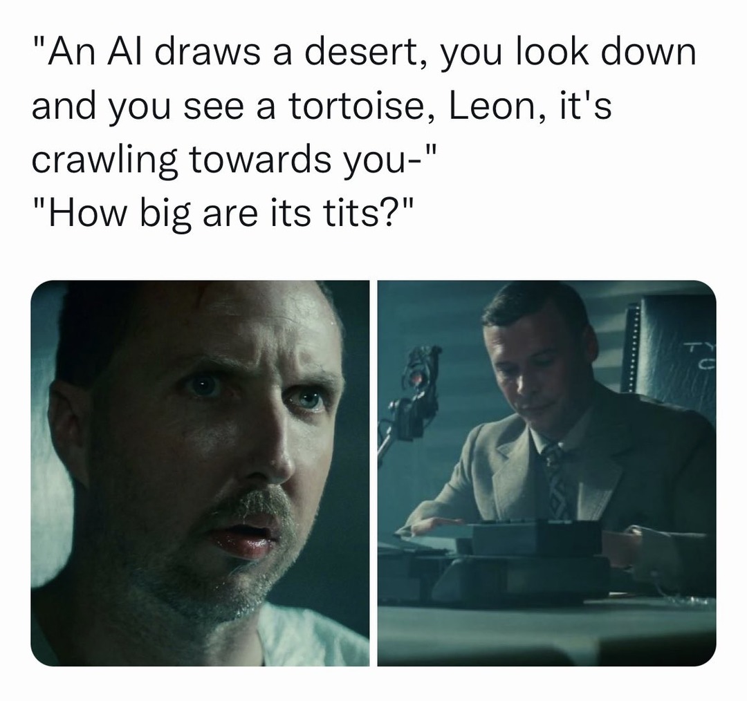 Leon asking the real questions - meme