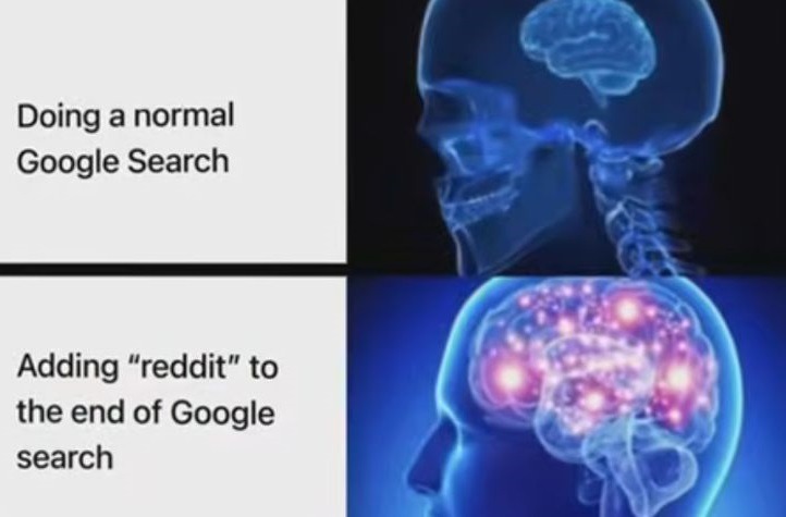 Google search now - meme