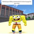 Cursed spongebob meme