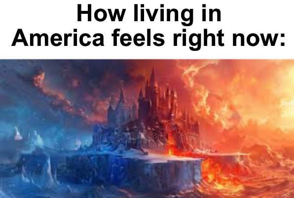 The us is a big icy hot right now - meme