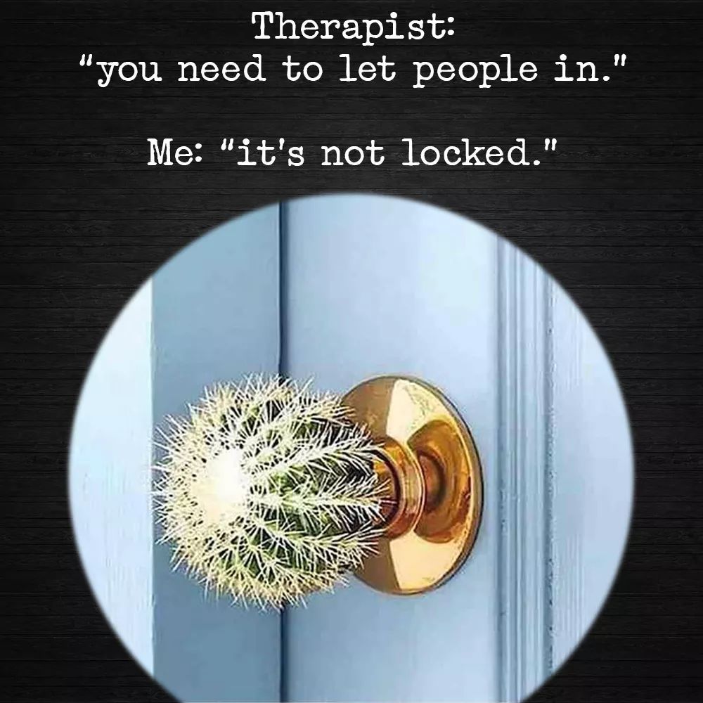 Therapists advice and you - meme
