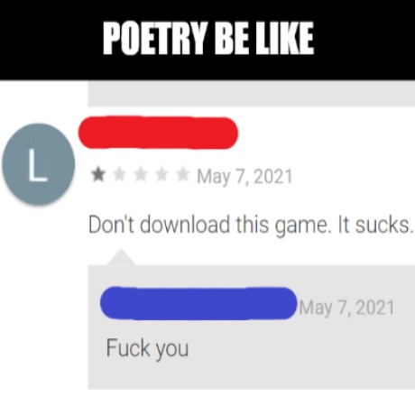 Poetry - meme