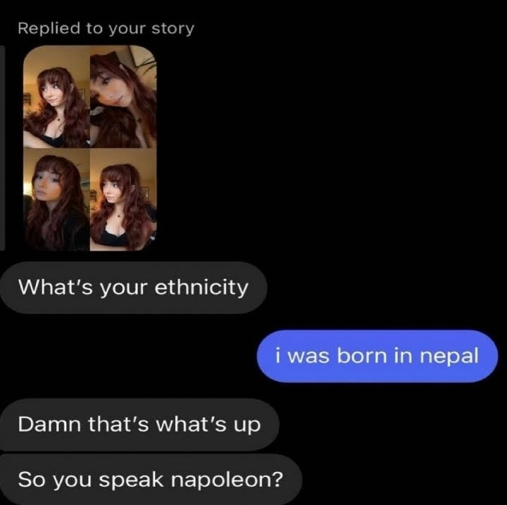Yo nací en Nepal - meme