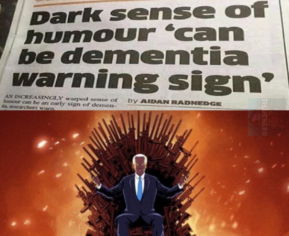 Dementia man is dark - meme