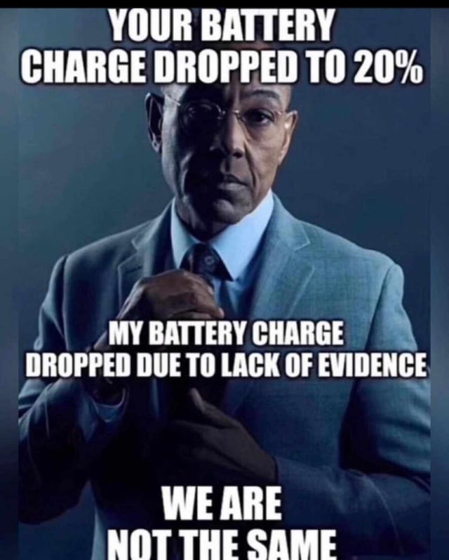 Battery charge - meme