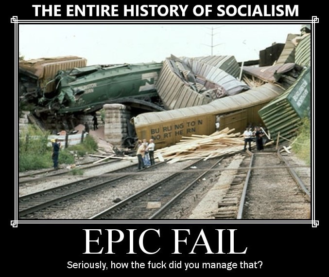 Socialism Train Wreck - meme