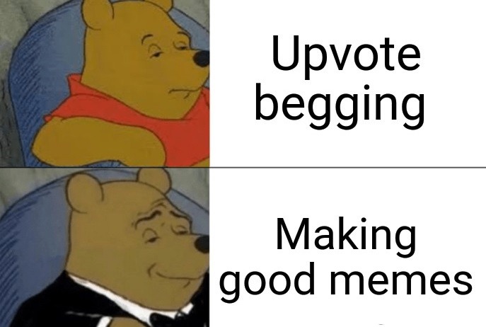 No begging allowed - meme