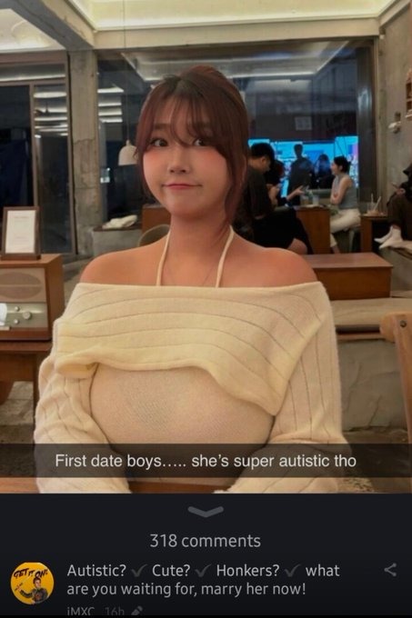 wiping boogers on your autistic girlfriend - meme