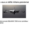 7500= Prise de l'avion par des terroristes