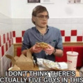 Jeffrey says there's no guys in five guys