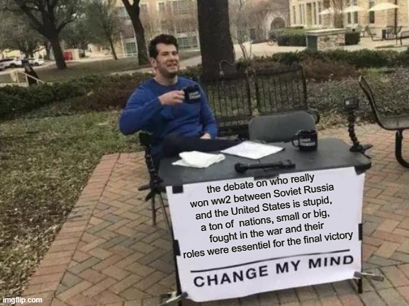 USSR did more work though, USA was second, UK third, and China fourth - meme