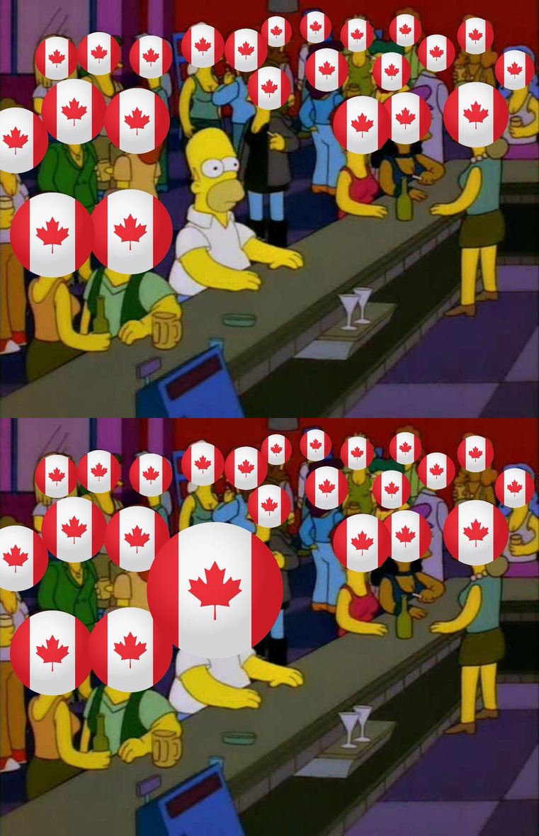 America cheering on Canada right now - meme