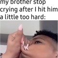 Crying brother meme