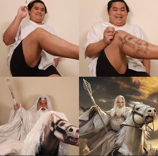 Gandalf cosplay - meme