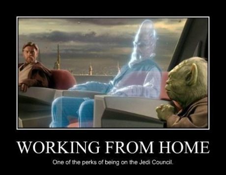 working from home - meme