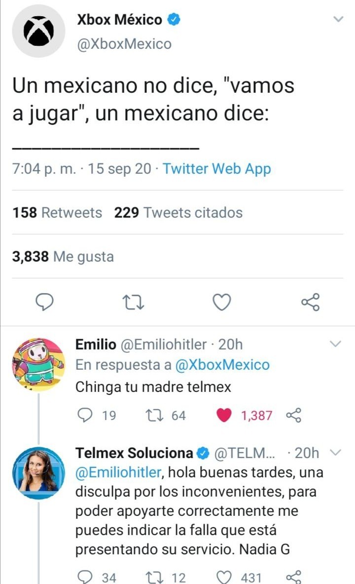 Chinga tu madre Telmex - meme