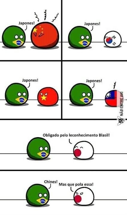 Brasil x asiático - meme