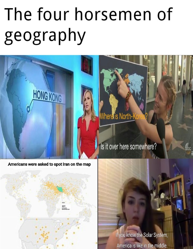 Geography in the US - meme