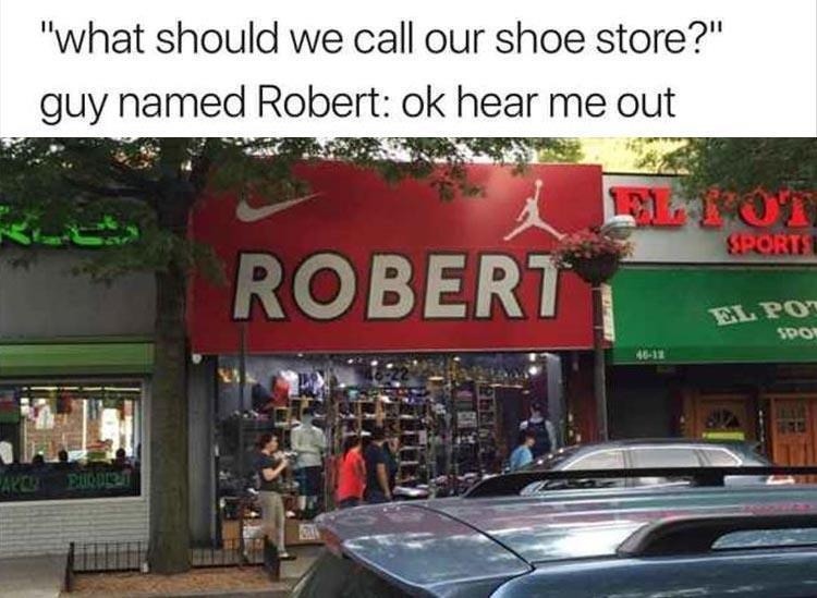 Robert the shoe - meme
