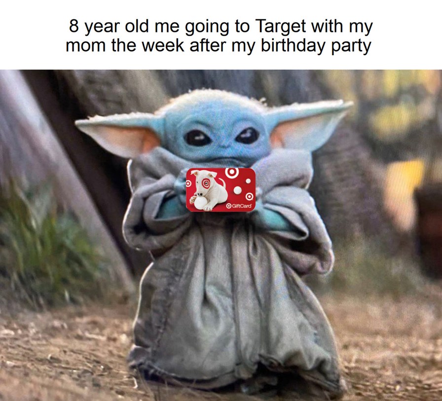 Going to Target after the birthday party - meme