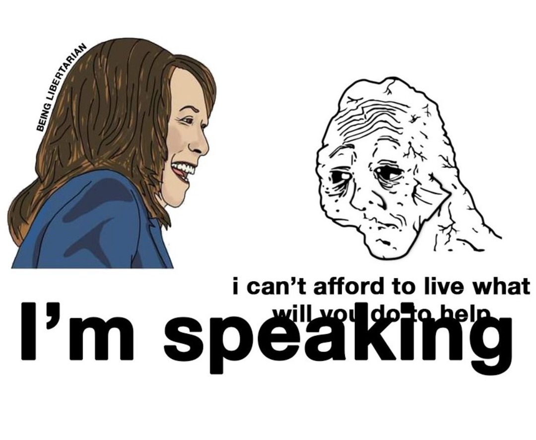 Kamala is hardcore cringe - meme