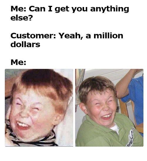 How to deal with stupid customers - meme