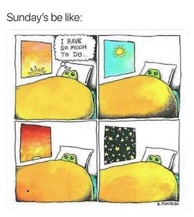 Sundays be like - meme