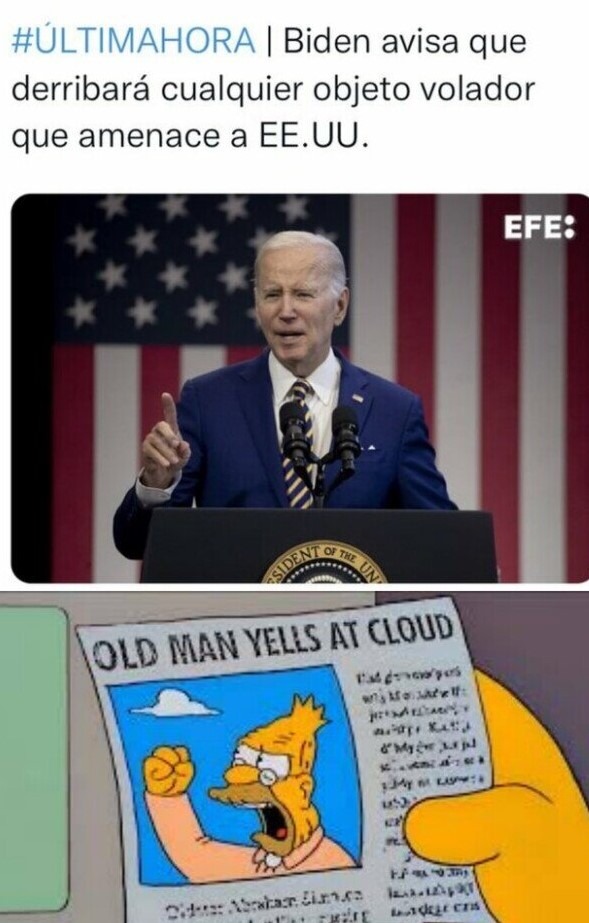 Uff Biden con referencia a los simpsons - meme