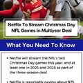Christmas Day NFL Games in Netflix