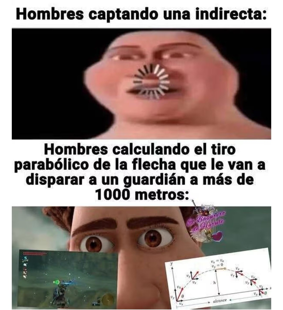 No captan una indirecta pero te calculan un tiro parabólico de 80 metros - meme