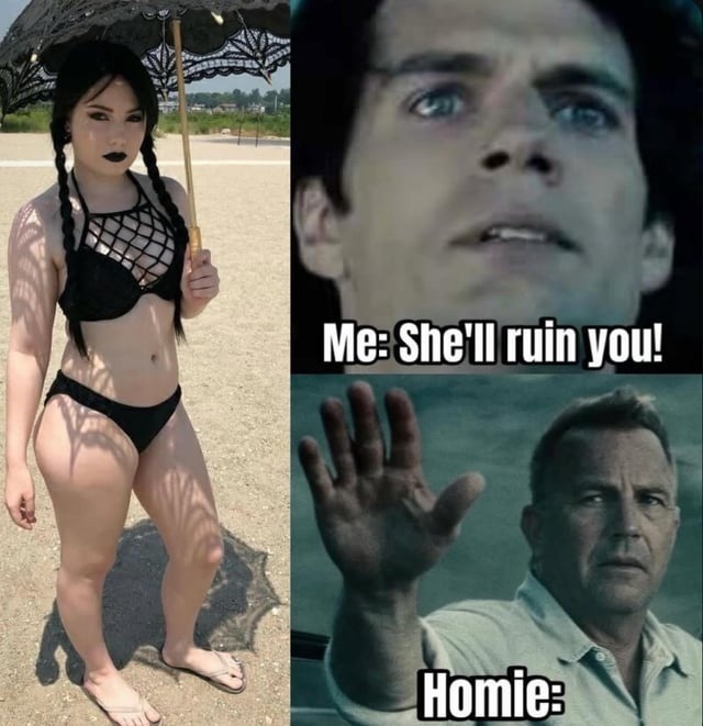 Me warning the homie - meme