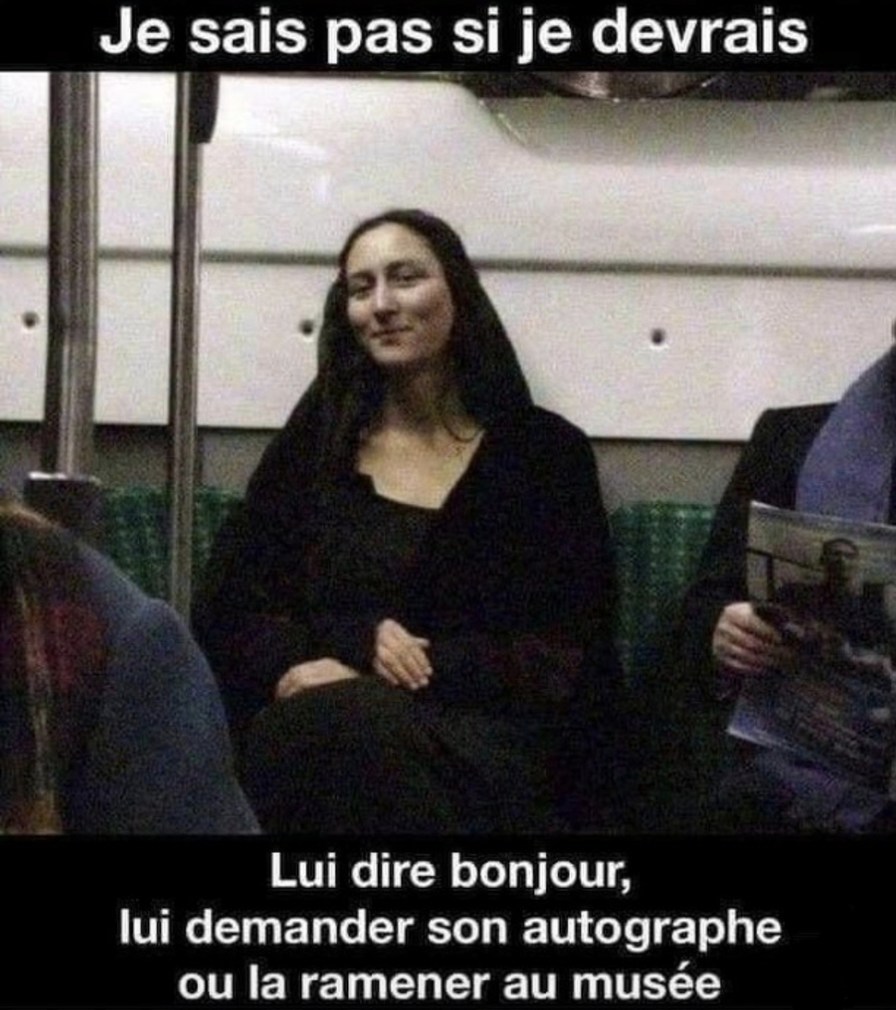 Je sais pas si c'est une personne ou une relique du musée - meme