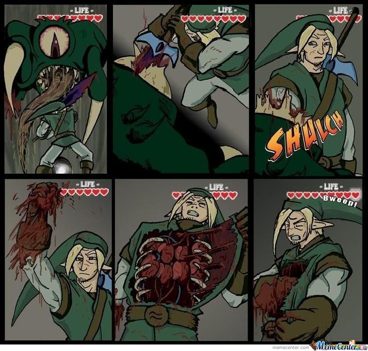what link does after a boss fight - meme