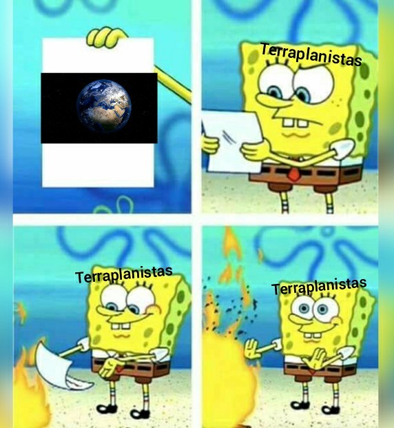 La tierra es un cono - meme