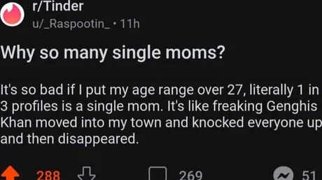 Tinder single moms - meme