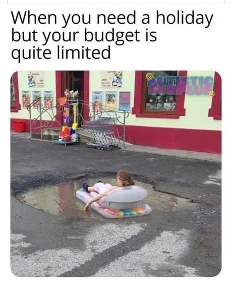 low budget travel - meme