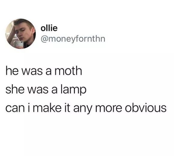 He was a skater moth,
She said see you later moth - meme